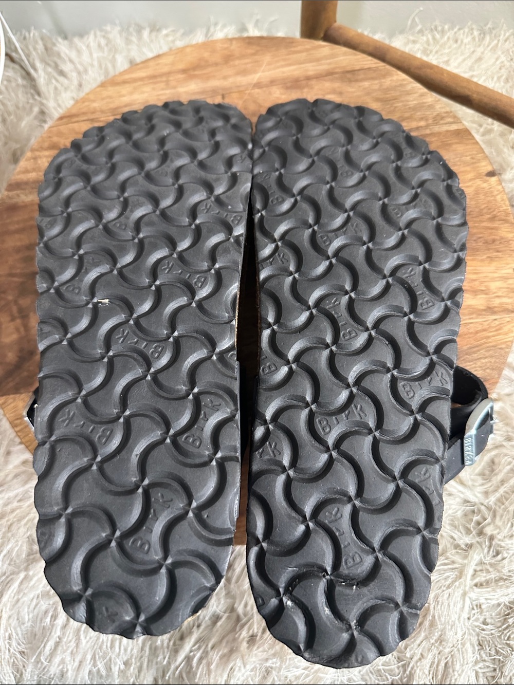 Birkenstock Gizeh Black Braided Toe-Post Sandals Size 40 EU L9 M7 US - Picture 6 of 17